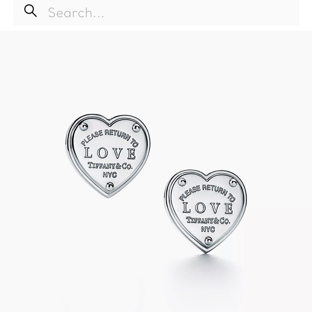 🔴Authentic TIFFANY & CO LOVE Heart Stud Earrings♥️